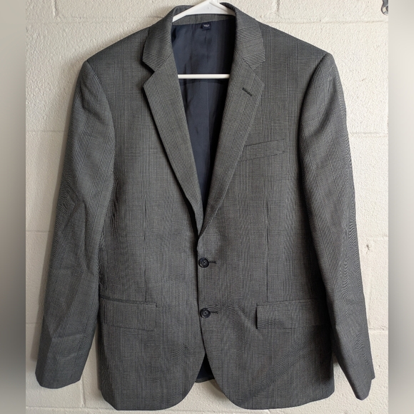 Men's J.Crew Thompson Black Gray Blazer Sz. 38 S